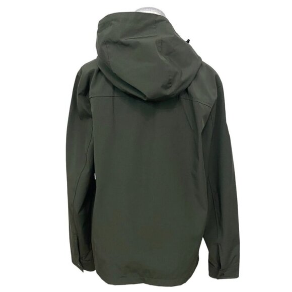 LEVI'S MEN'S OLIVE GREEN WATERPROOF ARCTIC CLOTH RAINCOAT - S - Picture 5 of 13